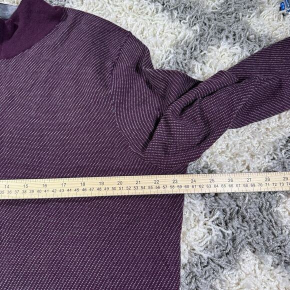 Brooks Brothers Men's Washable 100% Merino Wool Red Quarter Zip Pullover XL - Picture 3 of 7